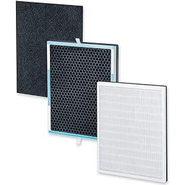 Beurer LR 500 Filter Replacement Kit, Triple Layer Filter System, HEPA Filter H13, Activated Carbon Filter, Pre-Filter for Beurer Air Purifier LR 500