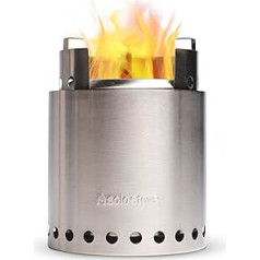 Solo Stove Campfire Campingkocher | Tragbarer Camping Stove, Für 4+ Personen, Rostfreier Edelstahl, Leistungsstarke, effiziente Holzverbrennung mit geringer Rauchentwicklung, 23,5x17,8cm, 1 kg