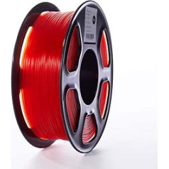 TOPZEAL 3D Printer Filament PLA Filament Transparent Series 1.75mm Accuracy +/- 0.05 mm 1 kg Spool for 3D Printer and 3D Pen