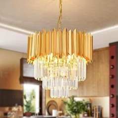 To choose from, modern crystal chandeliers with 40 cm golden chandelier elevators, roof lamps, dining room, living room and bedroom