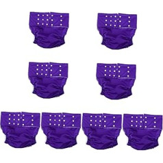 Pack of 8 Cloth Nappies for Adults, Men's Briefs, Men's Nappies for Adults, Men's Lingerie, Adult Pocket Nappy Cover, Men's Nappies, Breathable Nappy Healeved