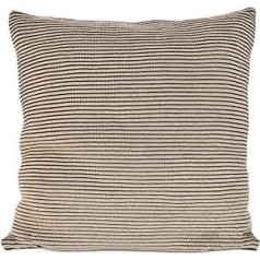 nielsen HOME Hila Knitted Cushion Cover, 50 x 50 cm, Sand/Antique Grey, 100% Cotton, Knit, Oekotex