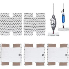 Sgizoku 5 Pack Steam Mop Pads Replacement Compatible with Shark Steam Mop S6003UK, S6001UK S6003UK S3973D, S6002, S5003D, S5002, S3973WM Klik n Flip Pocket Mop