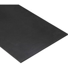sourcing map EVA Foam Sheets Black 98x34cm 5mm Thick Craft