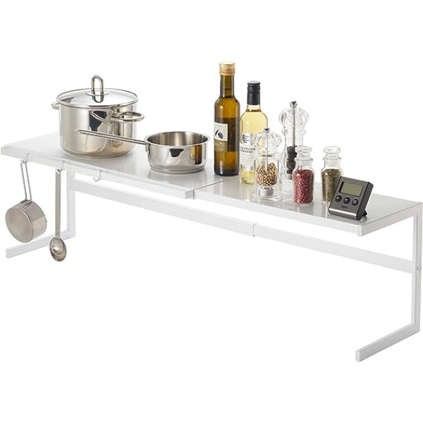 Extendable Kitchen Rack Tower White