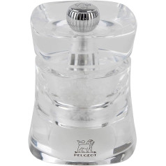 Peugeot Baltic Acrylic Clear Salt Mill, 8cm
