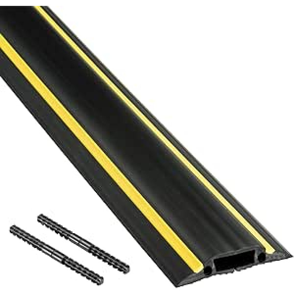 D-Line FC83B Floor Duct with Plug-In Connection, 83 mm Wide, 30 x 10 mm Cable Duct, FC83H