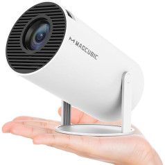 Magcubic Portable Projector 4K Projector WiFi 6 and Bluetooth 5.0 with Built-in Android OS 11.0 Projector YouTube Netflix Pre-Install All Round Design 130 Inch 360 Degree Flip Smart Projector