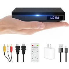 DVD Player for TV, Mini DVD Player, Portable DVD CD Player with HiFi Speakers, Mobile Charging via Micro USB Cable, USB Input, 3.5mm Aux Jack Including Headphones, HDMI AV Cable
