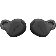 Jabra Elite 8 Active Wireless In-Ear Bluetooth Headphones with Adaptive Hybrid Active Noise Cancelling (ANC) and 6 Built-in Microphones, Water and Sweat Resistant - Dark Grey