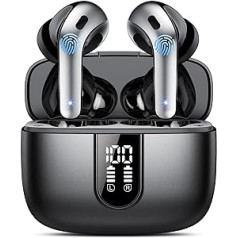 Bluetooth Headphones, In-Ear Headphones, Wireless Bluetooth 5.3 with 50H Deep Bass, 2023 Wireless Headphones, Noise Cancelling Earbuds with 4 ENC Mic, IPX7 Waterproof Earbuds, USB-C