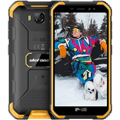 Ulefone Armor X6 2021 Smartphones without Contract, Waterproof IP68/IP69K, Quad-Core, 2GB + 16GB ROM, 8MP Main Camera, 5MP Front Camera, Android 9.0, 4000mAh, 5.0 Inches, Orange