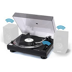 Reloop RT-1 BT Turntable with Belt Drive for DJ and HiFi Applications, Bluetooth Output for Wireless Connection with Bluetooth Speakers, Pre-Assembled Ortofon Magnetic Pickup System