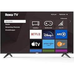 RCA Roku TV 43 Inch (109 cm) Smart TV UHD 4K HDR 10 Dolby Audio Works with Apple TV+ Netflix Disney+ YouTube Prime Video Triple Tuner HDMI USB WiFi