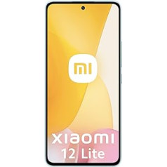 Xiaomi 12 Lite 5G Smartphone + Headphones, 8 + 128 GB, 6.55 Inch 120 Hz AMOLED Display, 108 MP Triple Camera, 4300 mAh, 67 W Turbo Charging, Green