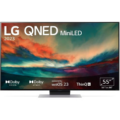 LG 55QNED866RE 140 cm (55 Inch) 4K QNED MiniLED TV (Active HDR, 120 Hz, Smart TV) [Model Year 2023]