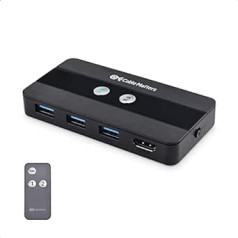 Cable Matters USB 3.0 KVM Switch HDMI (HDMI USB Switch) for 2 Computers with 4K @ 60Hz HDMI Video & 3x 5Gbps USB Ports