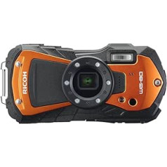 Ricoh WG-80 03127 Waterproof Digital Camera Shockproof Frost-Proof Orange