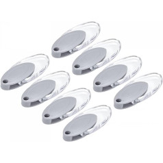 sourcing map Blind Cord Weight 8 Pack 90mm Curtain Shutter Beaded Chain Handle Roman Vertical Roller Shade Accessories Grey