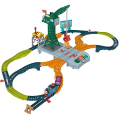 The Thomas Train - The Sounds of Sodor Cranky Delivery Set with Three Figures from the Series, Sound Track and Motorised Trains with Batteries, Children's Toy, 3+ Years, HXG13