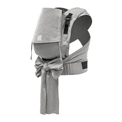 Stokke Limas Baby Carrier Plus, Grey Melange - Model 2023 (OCS) - Half Buckle Baby Carrier - Three Carrying Positions - From 1 Month / 4 kg to 18 kg
