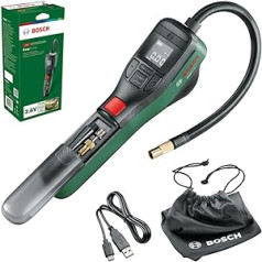 Bosch Home And Garden Bosch Electric Air Pump, Mini Compressor, EasyPump (3.0 Ah Battery, 3.6 Volt, Autostop Function, 150 PSI, 10.3 Bar, LED, rechargeable using USB-C®, in Box)