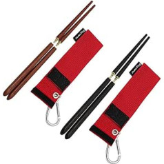 Hawk Zing Removable Foldable Wooden Sticks Rosewood/Ebony/Chicken Wings Wood Optional Portable Outdoor Utensils with Storage Bag with Carabiner