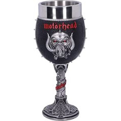 Nemesis Now Official Motorhead Ace of Spades Warpig Snaggletooth Goblet Silver 7.75