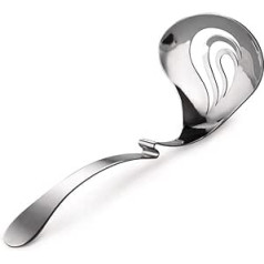 Alessi Nunziatella ESI24 Perforated Ladle for Mozzarella Stainless Steel 18/10 Silver