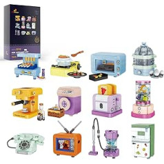JMBricklayer Mini Household Appliances Building Blocks Set for Girls, 20115 Household Appliances Clamping Blocks, Electrical Devices Toy for Friends Girls 6 8 9 10 Years