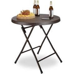 Relaxdays Bastian Folding Garden Table
