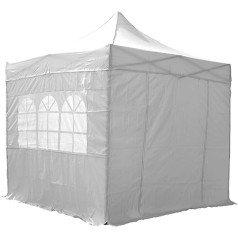 AirWave Essential 3x3m Pop Up Gazebo with Sidewalls - White