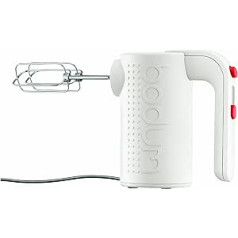 Bodum BISTRO Electric Hand Mixer (Dishwasher Safe, Stainless Steel Equipment, 5 Speed Levels) - Off white