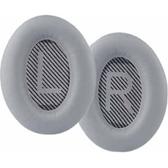 Replacement Ear Pads for Bose QC35 Compatible with QuietComfort 35 (QC35) and Quiet Comfort 35 II (QC35 ii) Over-Ear Headphones (Grey)