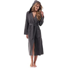 Morgenstern Bathrobe Women's Hooded Organic Cotton Terry Towelling