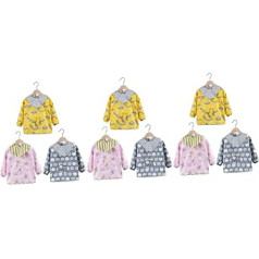 TOYANDONA 6 Stk Essen Lätzchen Lätzchen Babykleidung Bemalen Baumwoll-langarmkittel Baby Essen Kleidung Säuglingskittel Schürze Kind Wasserdicht