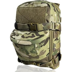 TWINFALCONS Tactical Molle Backpack, Lightweight Hydration Backpack 500D Nylon Bag for 2L Hydration Bladder for Paintball Airsoft Hiking Riding Plate Carrier