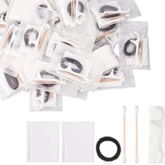 100 Piece Individually Wrapped Hotel Convenience Set for Hotel, Catering Supplies, Cosmetic Cotton Pads, Cotton Swabs, Hair Bobbles, Dental Floss