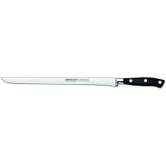 Arcos Serie Riviera - Schneidmesser Schinkenmesser - Klinge aus Nitrum geschmiedetem Edelstahl 300 mm - HandGriff Polyoxymethylen (POM) Farbe Schwarz