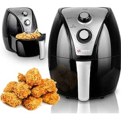 ‎Alpina alpina Hot Air Fryer - Airfryer - XL 3.2 Litres - 80-200 Degrees - 1500 Watt - Black