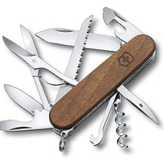 Victorinox , Swiss Army Knife, Huntsman, Swiss Army Knife, Multitool, 13 Functions, Blade, Large, Corkscrew, Can Opener