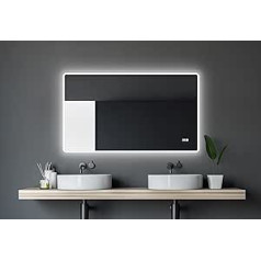 Talus Warm White LED Mirror, 120 x 70 cm