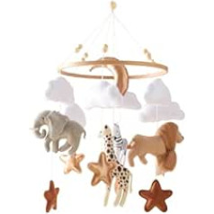 Mamimami Home Baby Bed Mobile Wind Chime Felt Animals Handmade 3D Bell Newborn Crib Cot Hanging Bed Bell Decoration Boy Girl