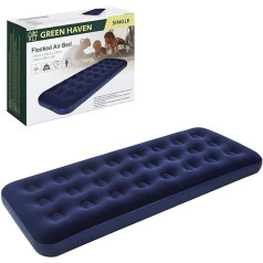 Green Haven Inflatable Camping Bed for Single Bed, Waterproof Single Air Mattress, Single Air Beds for Adults and Children, Quick Inflatable Camping Mattress, Premium Camping Mattress