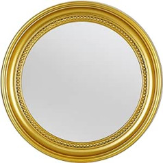 OIGUMR Circle Mirror Round Wall Mirror Bathroom Mirror Mirror Wall Decoration (Gold, 18