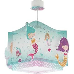 Dalber Lamp Children's Room, Children's Lamp, Pendant Light, Ceiling Light, Children's Ceiling Light, Mermaids, Mermaid Ceiling Lamp, Children's Room, 63442, E27