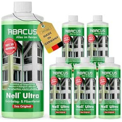 Nell Ultra Green Growth Remover & Algae Remover Concentrate, Extremely Strong! Removes Green Growth & Algae Automatically with Long-Term Protection - for Stone, Facade, Patio, Roof - ABACUS Nell Ultra