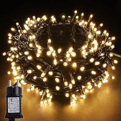 Yosion 100-1000 LED Fairy Lights on a Dark Green Cable for Christmas Trees / Gardens / Weddings / Parties
