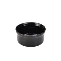 Royal Genware Ramekins 9.5cm Black - Set of 6 - Porcelain Serving Ramekins