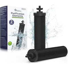 Weeplow® O'Pure Gravity Water Filter Systems Compatible with Berkey Series Travel, Big, Royal, Imperial, Crown Filters - Reduces Contamination to 99.99% Height